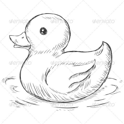 Rubber Duckie Drawings Duck Illustration Duck Drawing