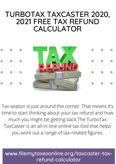 Ppt Turbotax Taxcaster 2020 2021 Free Tax Refund Calculator