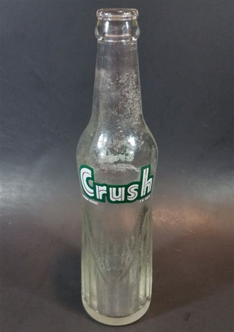 Vintage 1956 Orange Crush Soda Pop Glass Bottle 10 Oz Toronto Canada