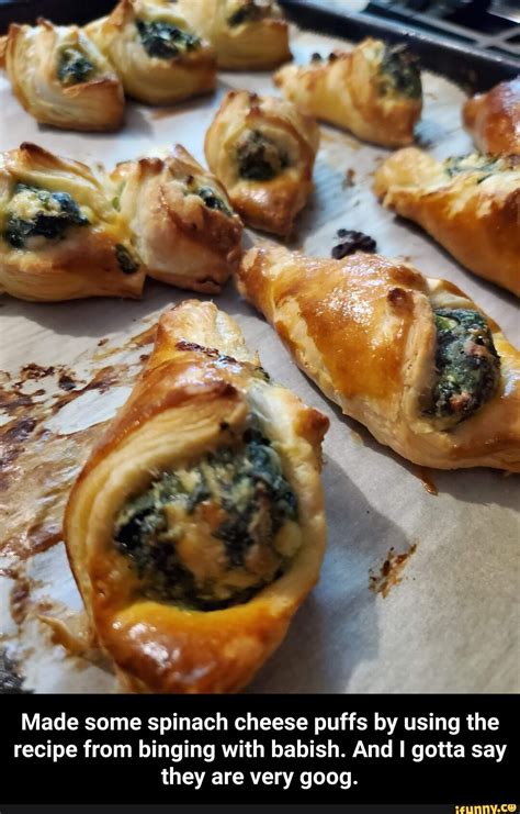 Roll over again to seal. Made some spinach cheese puffs by using the recipe from ...