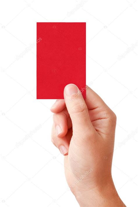 Hand Showing Red Card Stock Photo By ©dingalt 6541380