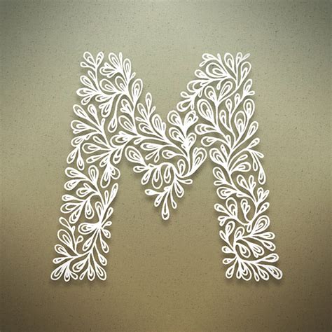 Quilling lends itself to bouquets so naturally! Beautiful botanical alphabet | Webdesigner Depot