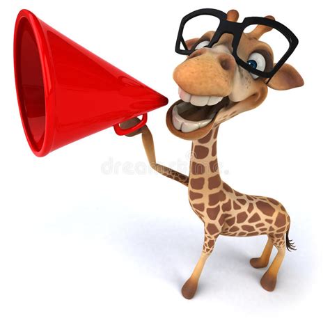 Fun Giraffe Stock Illustration Illustration Of Grazing 32507834