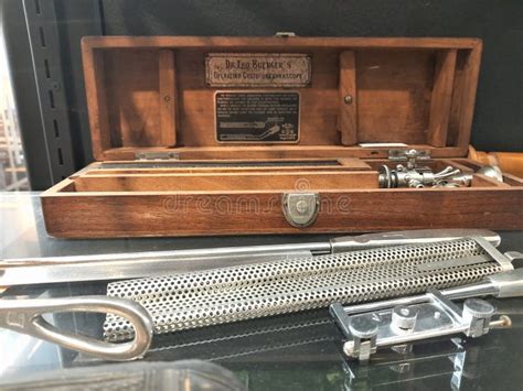Vintage Medical Tools Equipment Used By Doctors Surgeons In Hospital