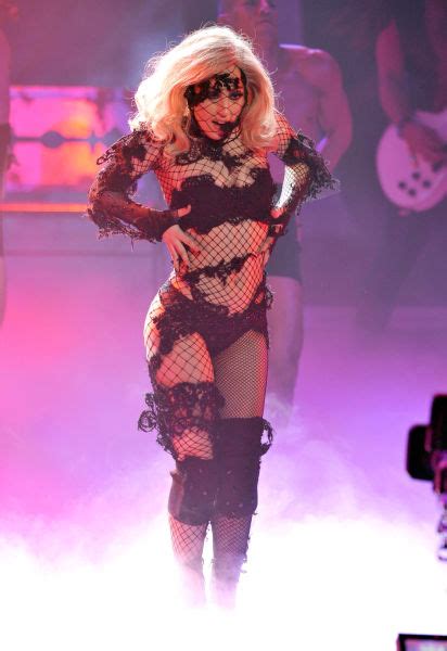 Lady Gaga In One Of Her Extravagant Stage Outfits 12 Pics