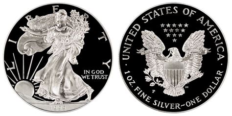 1999 American Silver Eagle Bullion Coin Proof One Troy