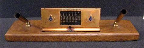 Masonic Perpetual Desk Calendar Yard Sale Desk Calendars Pop Culture