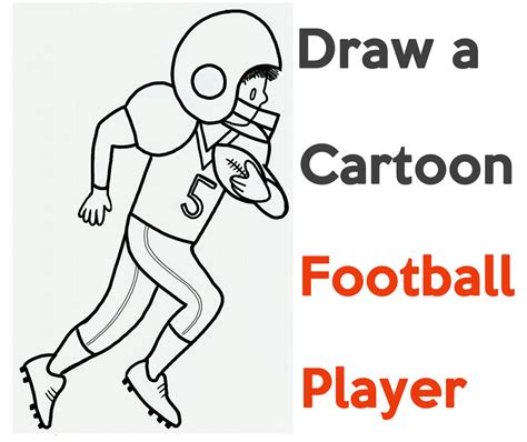 How To Draw A Football Player Step By Step Drawing Tu