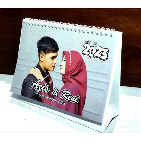 Jual Kalender Duduk Kalender Meja 2023 Custom Foto Shopee Indonesia