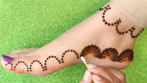 Simple Foot Henna Designs For Kids Easy Henna Designs Beginners Mehndi