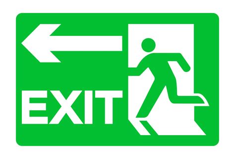 Emergency Exit Sign Vector Pack Full Green Version Hoodoo Wallpaper