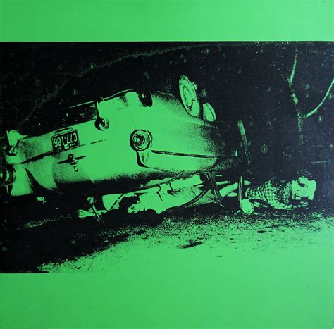 Charles Lutz - Denied Andy Warhol Green Disaster Car Crash Silkscreen