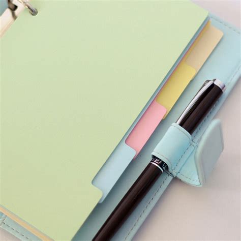 New A7 A6 A5 Index Page Filler Papers Notebook Color Paper 6 Holes 5