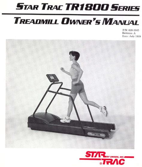 Star Trac Treadmill Tr1800 Series User Guide
