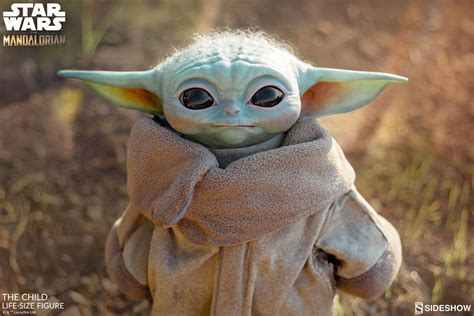 The Child Sideshow Life Size Figure Figurine Taille Réelle Baby Yoda