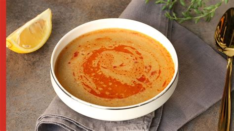 Easy Delicious Turkish Red Lentil Soup Recipe Youtube