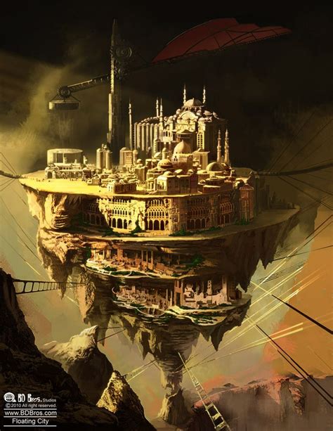 Floating City Concept Art Examples Of Concepts