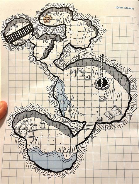My First Hand Drawn Dungeon Map Dungeonsanddragons