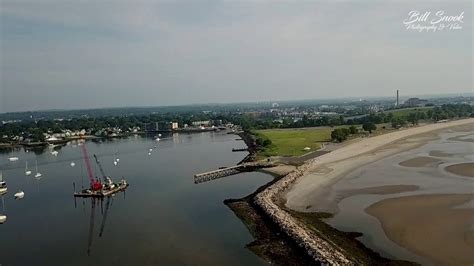seaside park bridgeport ct drone video youtube