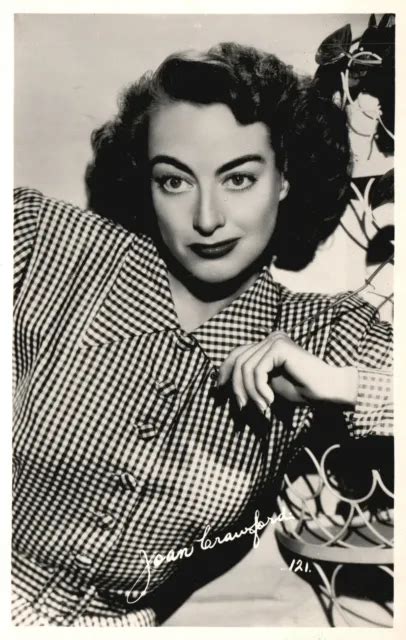 Vintage Postcard Real Photo Joan Crawford American Actress Famous