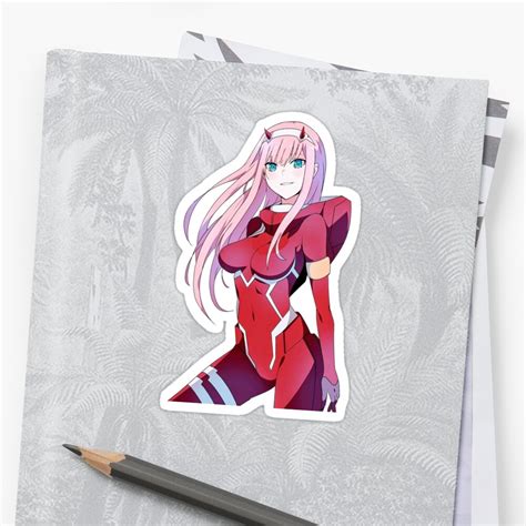 Darling Dans Le Zero Two De Franxx Stickers Par Danieldeprived