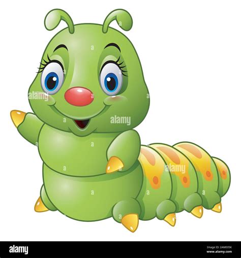 Cartoon Green Caterpillar Stock Vector Image And Art Alamy