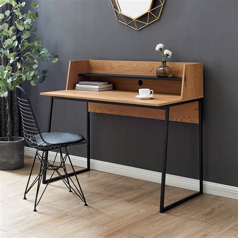 Moncton 120cm Office Desk With Shelf Shop Designer Home Furnishings