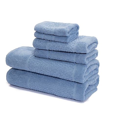 Mei Tal Turkish Cotton Jacquard Bath Towels Set Of 6 Bed Bath And Beyond
