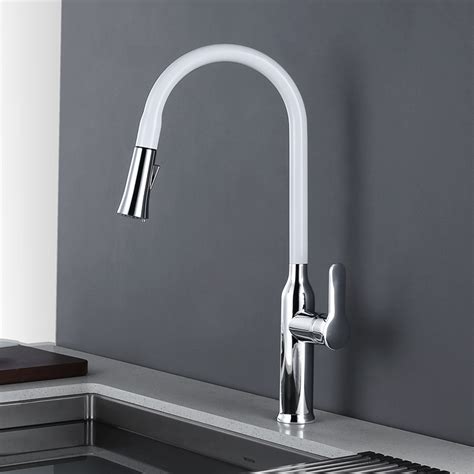 Home hardware's got you covered. White Kitchen Faucet With Pullout Spray