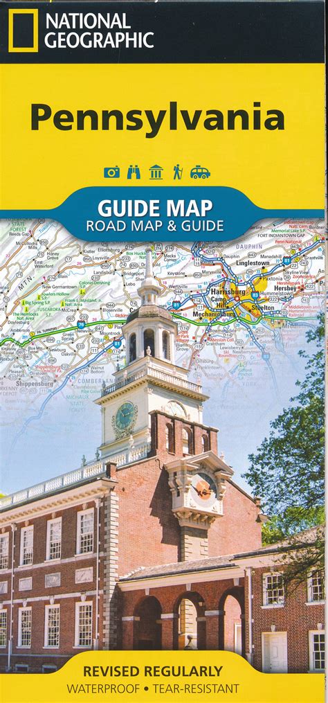 Wegenkaart Landkaart Guide Map Pennsylvania National Geographic