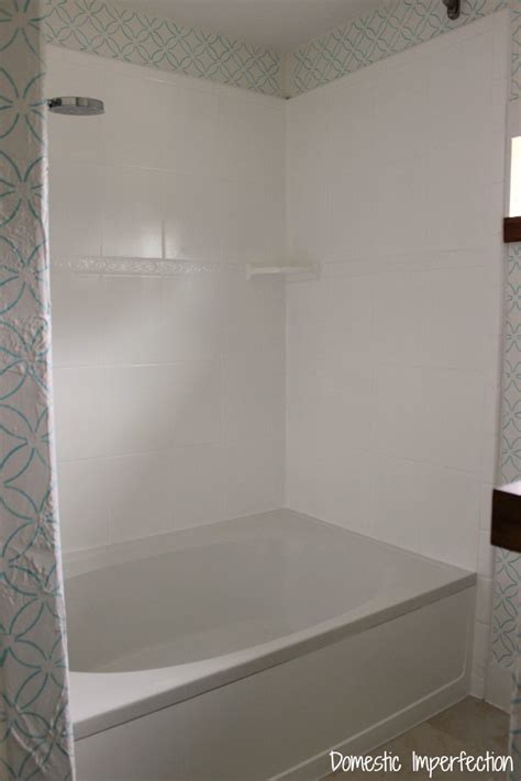 How To Refinish Outdated Tile Yes I Painted My Shower Shower