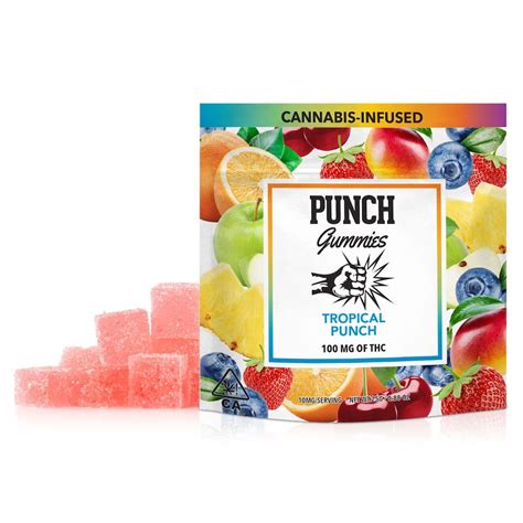 Punch Edibles And Extracts Tropical Punch Gummies 100mg Weedmaps