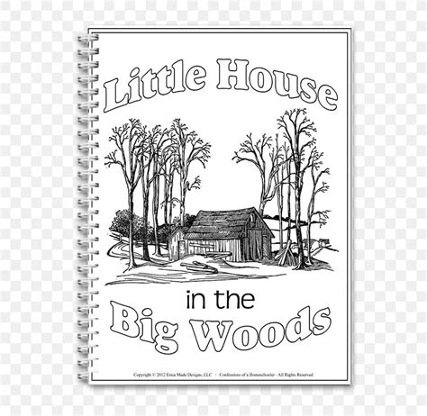 Little House In The Big Woods Little House Coloring Book Little Town On