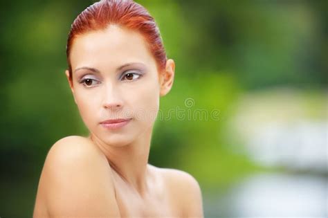 beautiful redhead girl stock image image of face gorgeous 15999879
