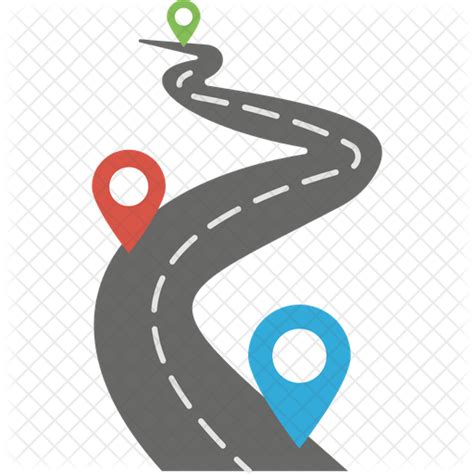 Roadmap Icon Download In Flat Style