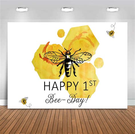 Buy Sensfun Bee 1st Birthday Backdrop Honey Bumble Bee First Birthday