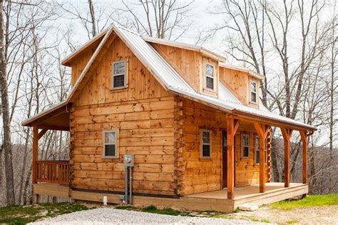 The Hamptonan Amish Built Log Cabin With A Private Ravine View