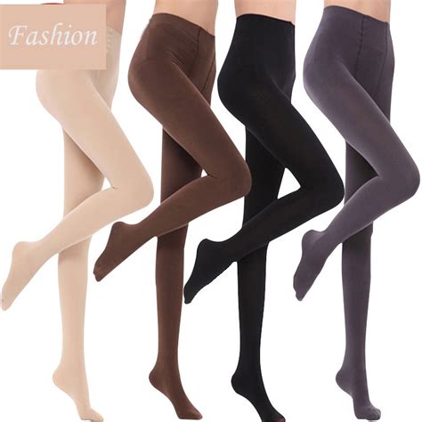 spring and autumn women s pantyhose fashion quality solid thick thin black hosiery simple skin