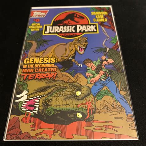 Topps Comics Jurassic Park 1993 0 Simonson Kane Decarlo Comic Books Modern Age Hipcomic