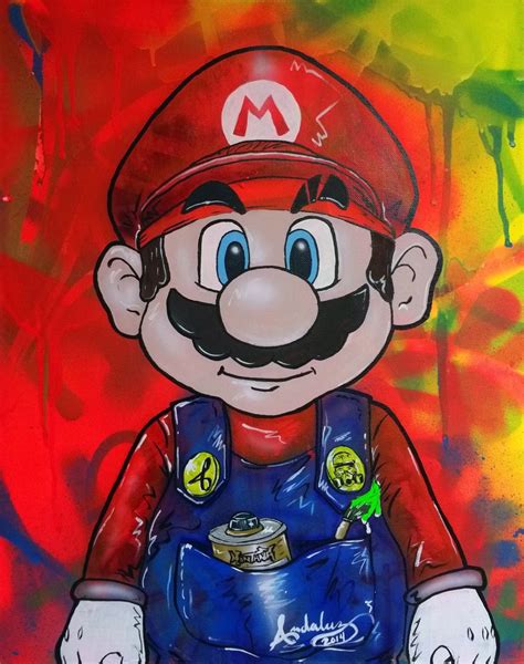 Super Mario The Street Artist Print Andaluztheartist