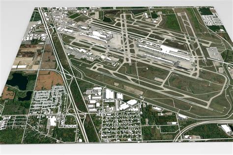 Detroit Metropolitan Airport 3D model | CGTrader