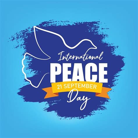 International Peace Day Illustration Concept Present Peace World