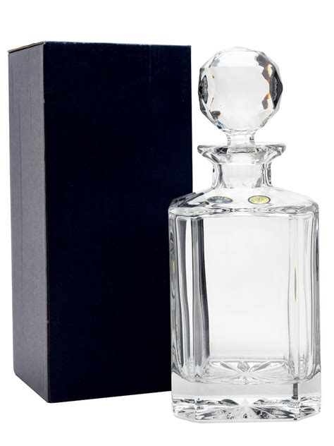 Bohemia Crystal Whisky Decanter Square 80cl 281oz The Whisky