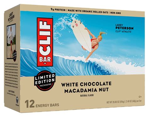 Clif Bar Energy Bars White Chocolate Macadamia Nut 9g Protein Bar 12