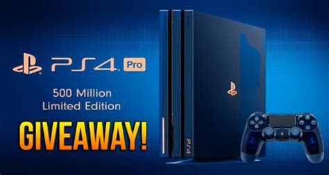 Win A Ps4 Pro 500 Million Special Edition From Gehab Sweepstakes Den