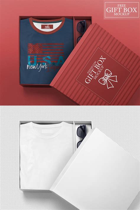 Download Free Gift Box Mockup | Box mockup, Free gifts, App ...