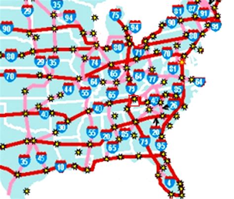 Map Of Us Interstates