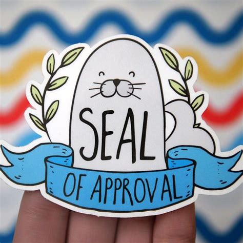 Seal Of Approval Sticker Congratulations Stickers Good Great Job