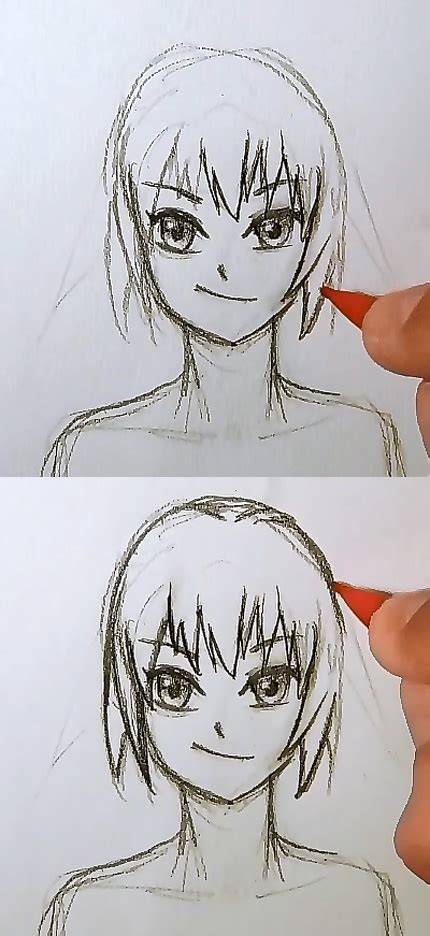 How To Draw Manga Short Hair Cute Spunky For Girl