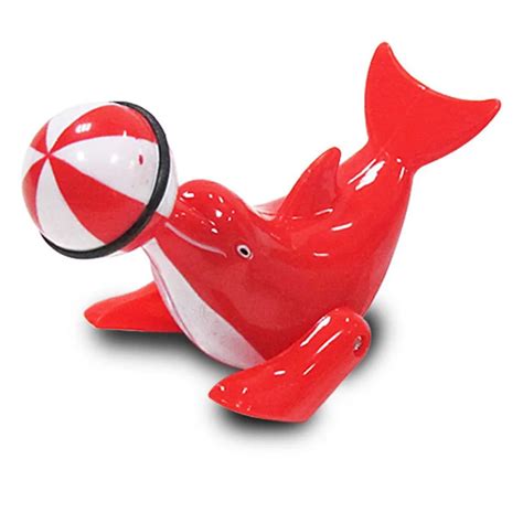1 Pcs Plastic Clockwork Chain Cartoon Dolphin Sea Lion Wind Up Toys For